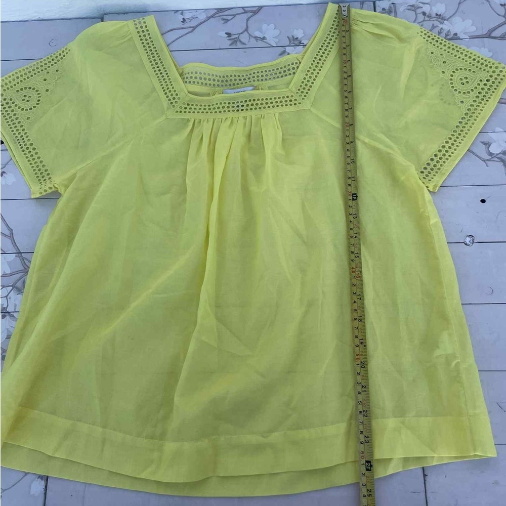 J. Crew Light Yellow Cotton-Silk Blend Fabric - Picture 2 of 5